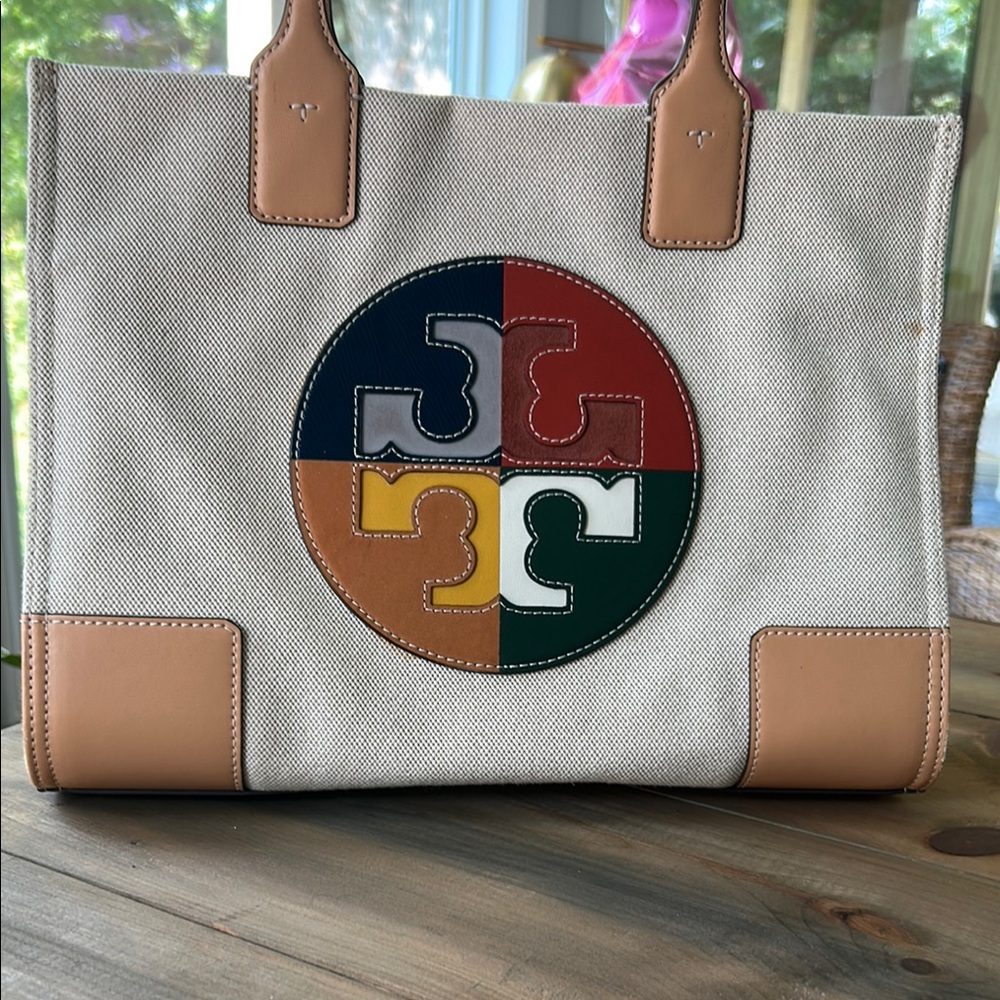 Tory Burch Multicolor Canvas Tote Bag - Picture 8 of 8